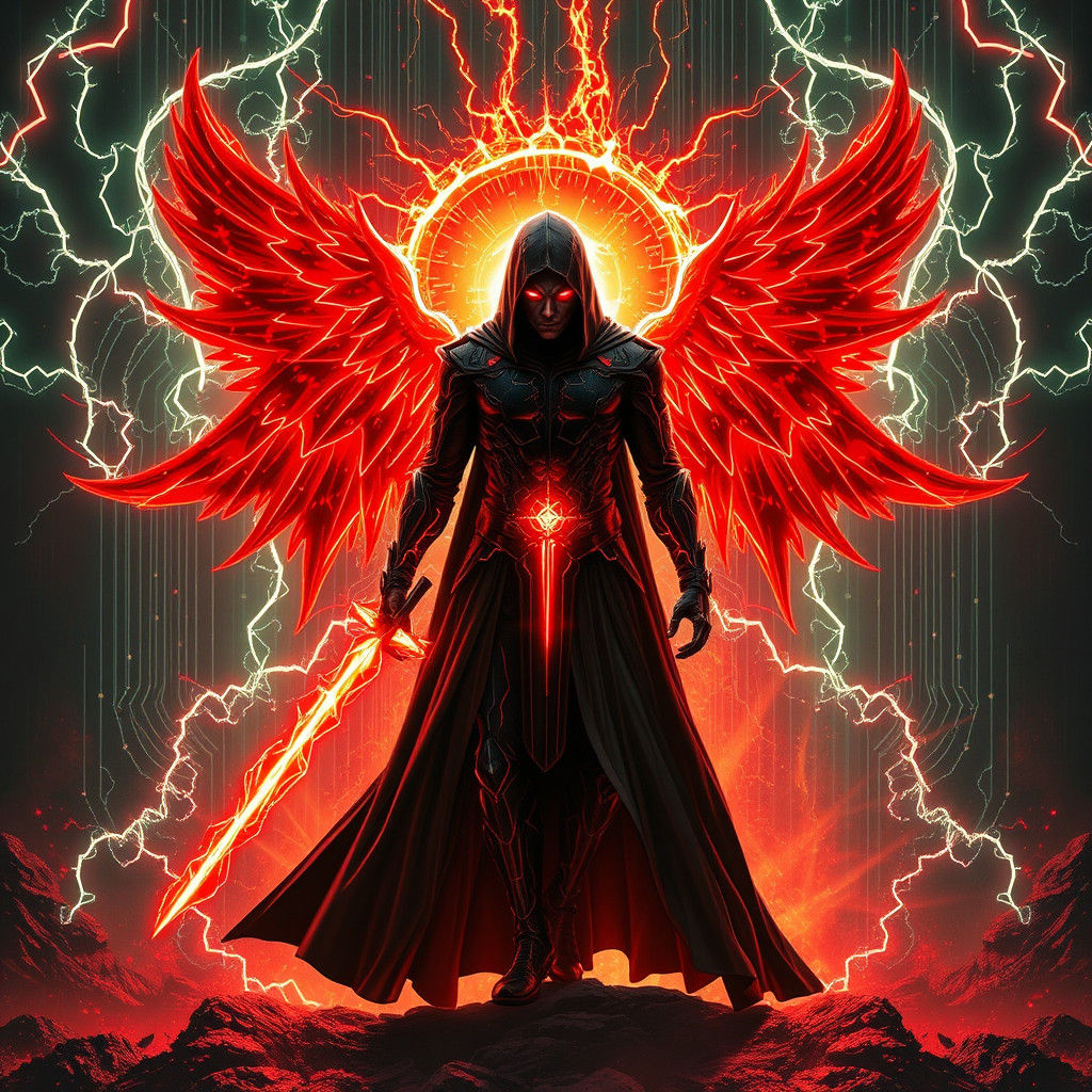 Matrix God Terminator: Digital Art Rendering