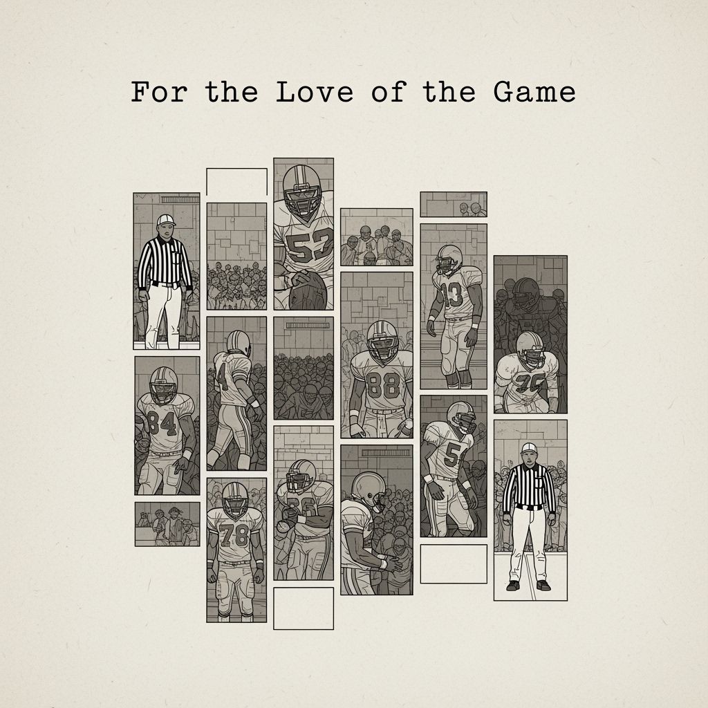 Vintage Football Mosaic T-Shirt Design in Sepia Tones