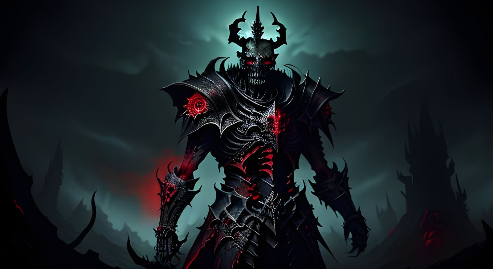 Necromantic Bone Lord in Cursed Crypt