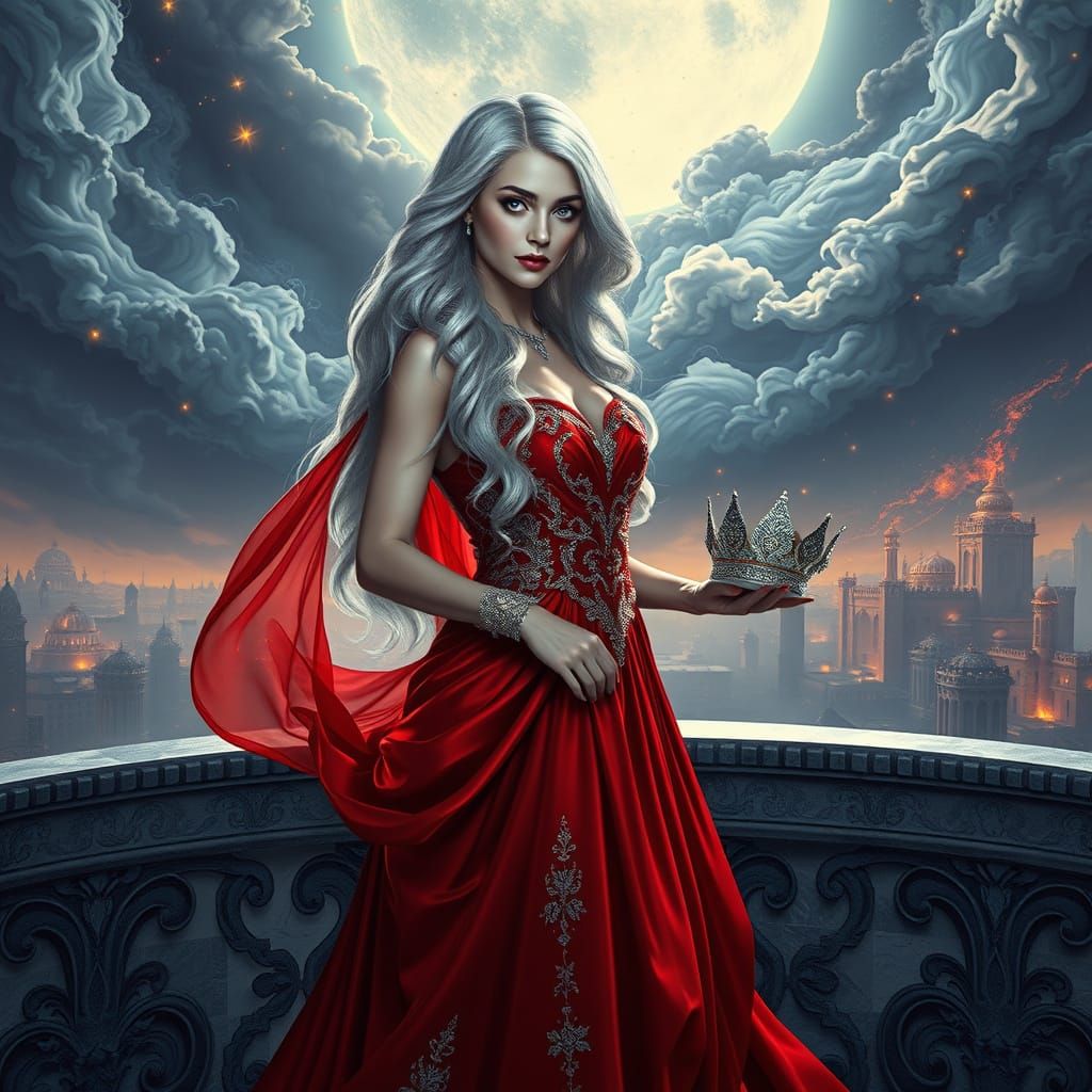 Regal Majesty in Ethereal Moonlight