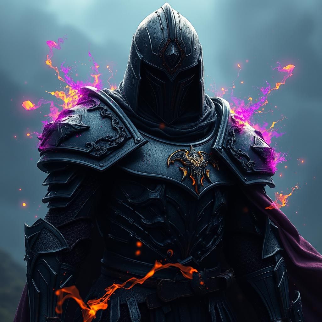 Dark Fantasy Knight Concept Art in 8K