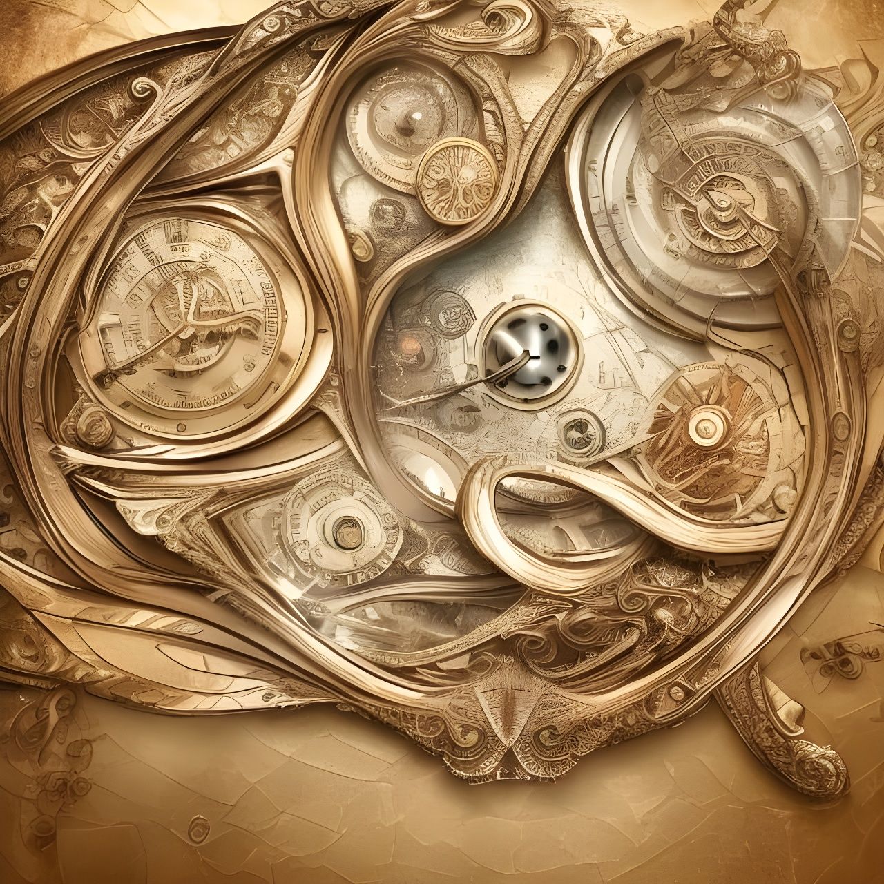 Intricate 8K Rendering of Time