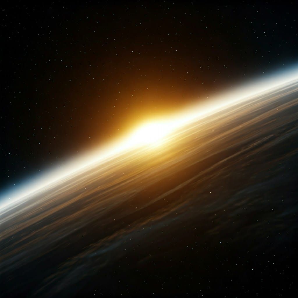 Golden Galaxy at the Edge of the Cosmos