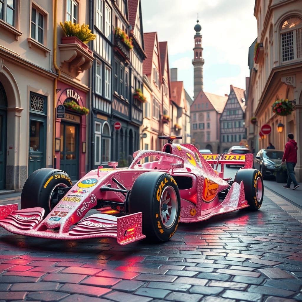 Elegant F1 Limousine Marvels with Whimsical Filigree Details...