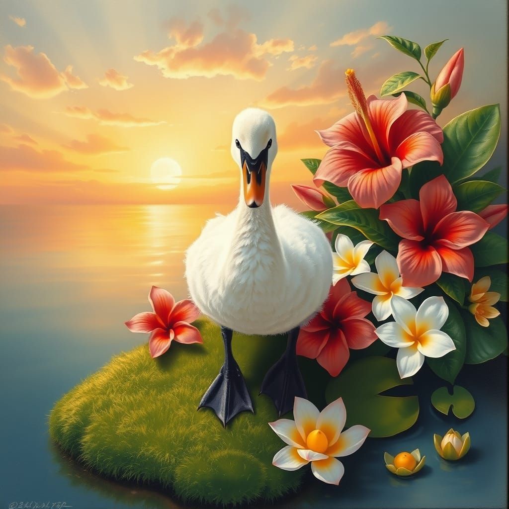 Lakeside Swan
