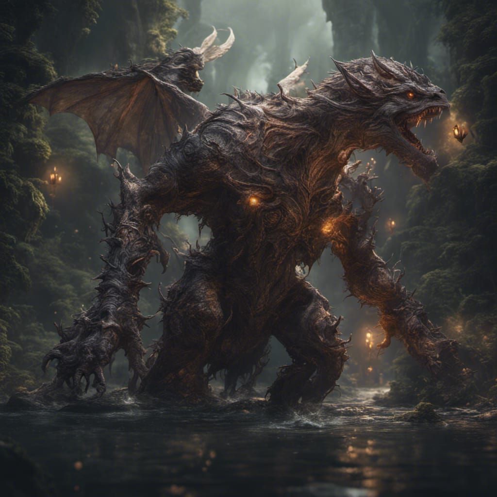 Mystic Monster in Detailed Fantasy Concept Art