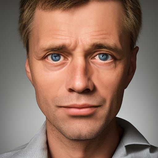 Professional Portrait of Average Swiss Man