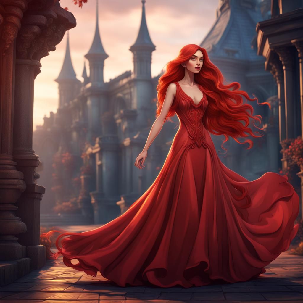 Cartoon Woman in 1920s Gown Bookmark: Detailed Art