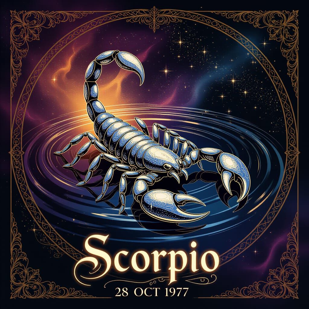 Mystical Celestial Scorpion Constellation Wallpaper