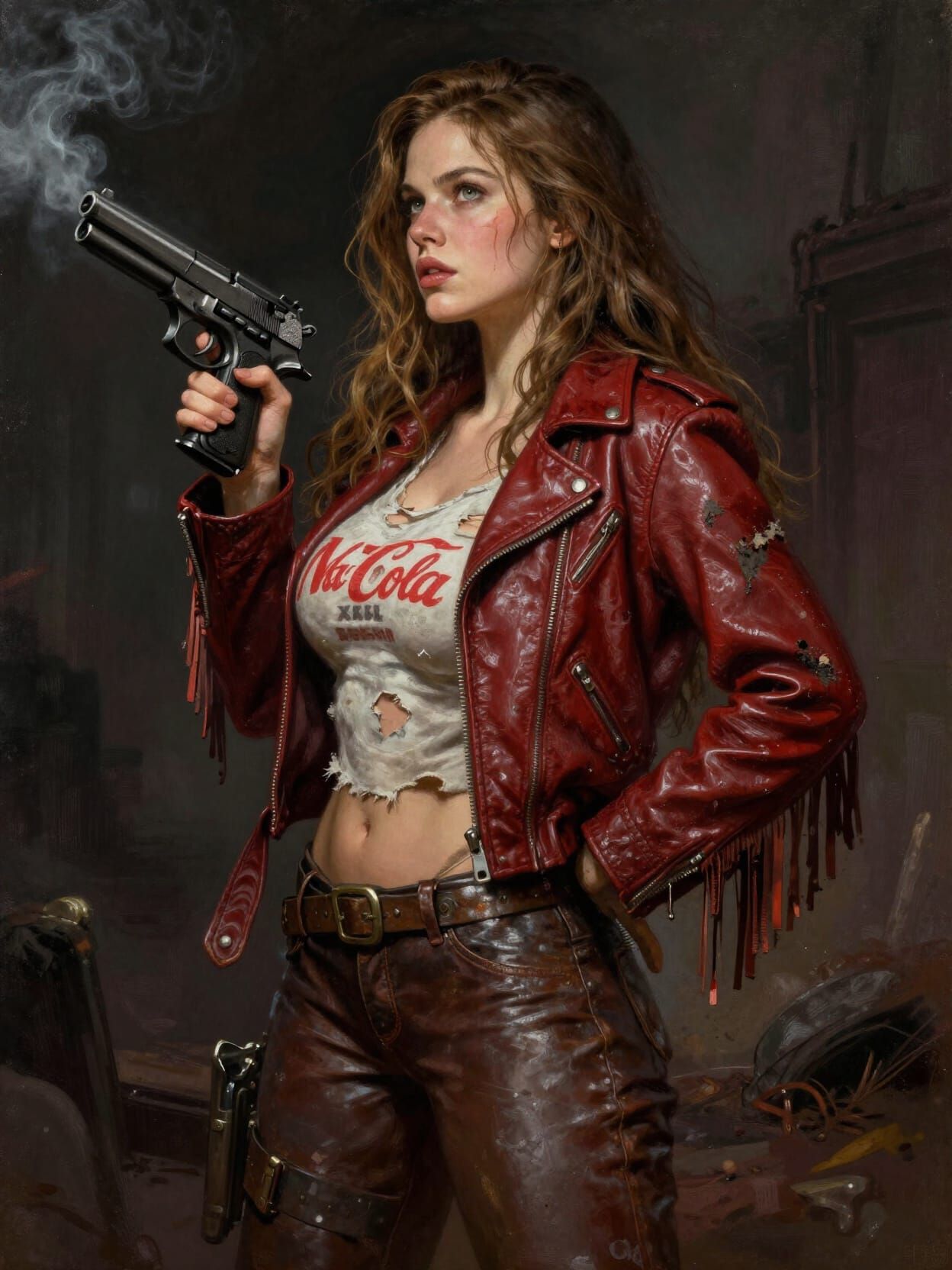 Post-Apocalyptic Survivor with Desert Eagle