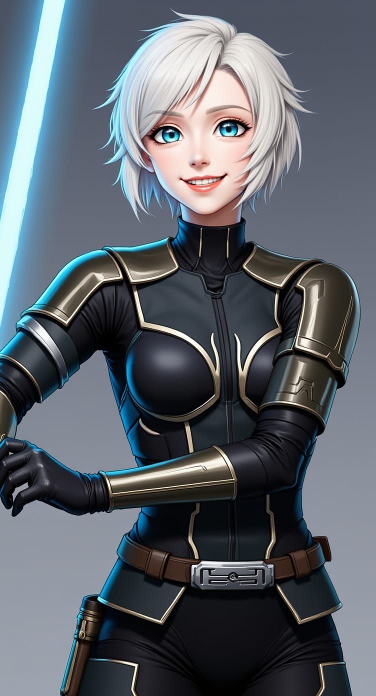 Star Wars Inspired Warrior with Lightsaber