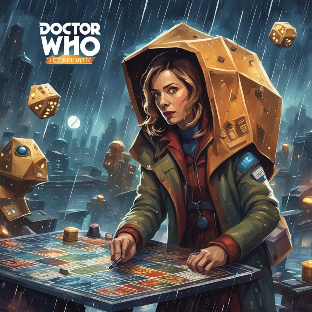 Doctor Who Board Game World on Rainy Evening