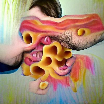 Macaroni and Bologna Abstract: A Culinary Dreamscape