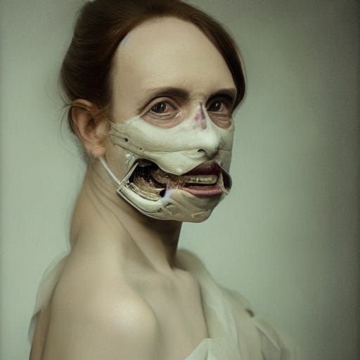 Celestial Beauty Beset by Dark Insect