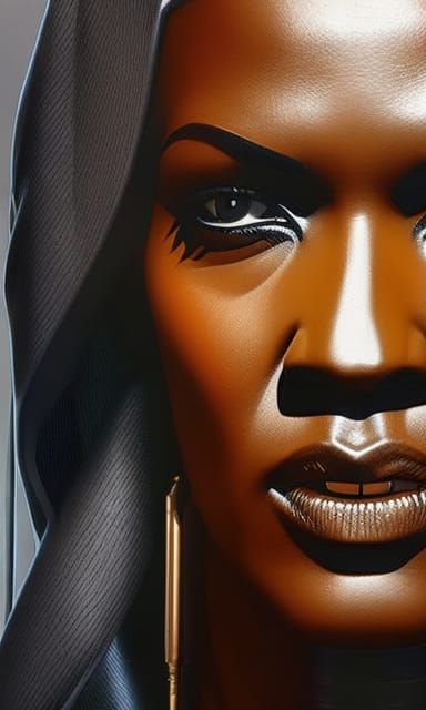 Martha Jones Hyperrealistic Portrait with Volumetric Lightin...