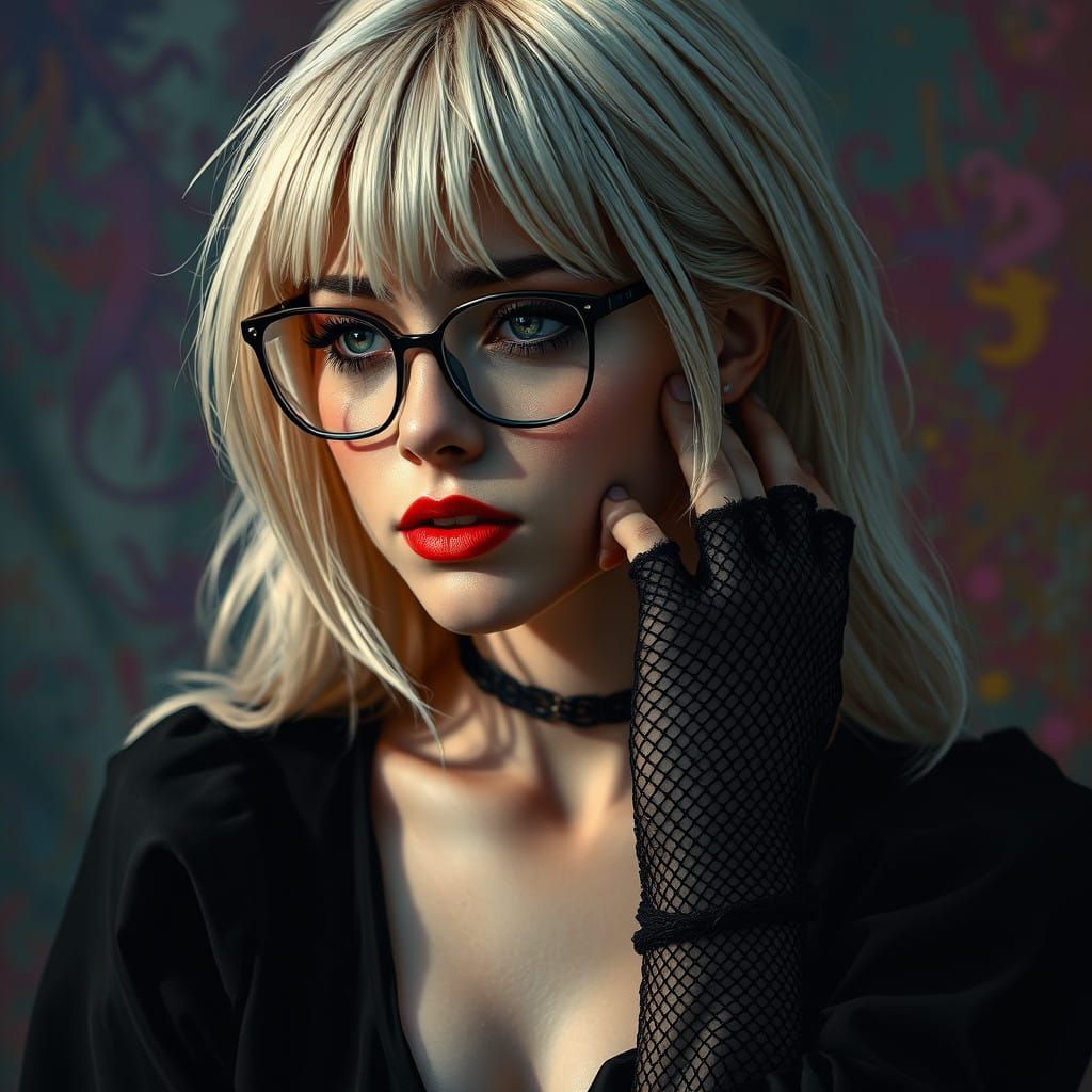 Gothic Beauty's Desperate Moment