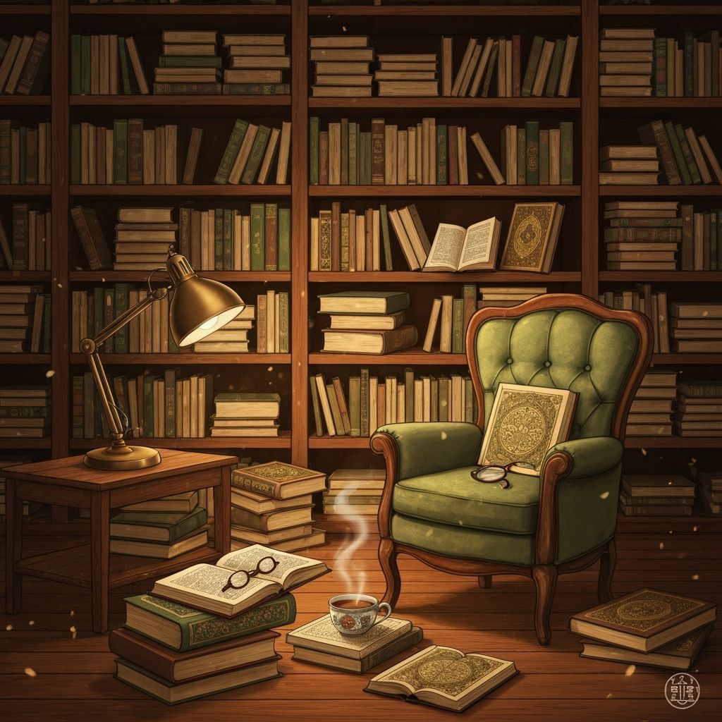 Inviting Reading Nook with Vintage Charm