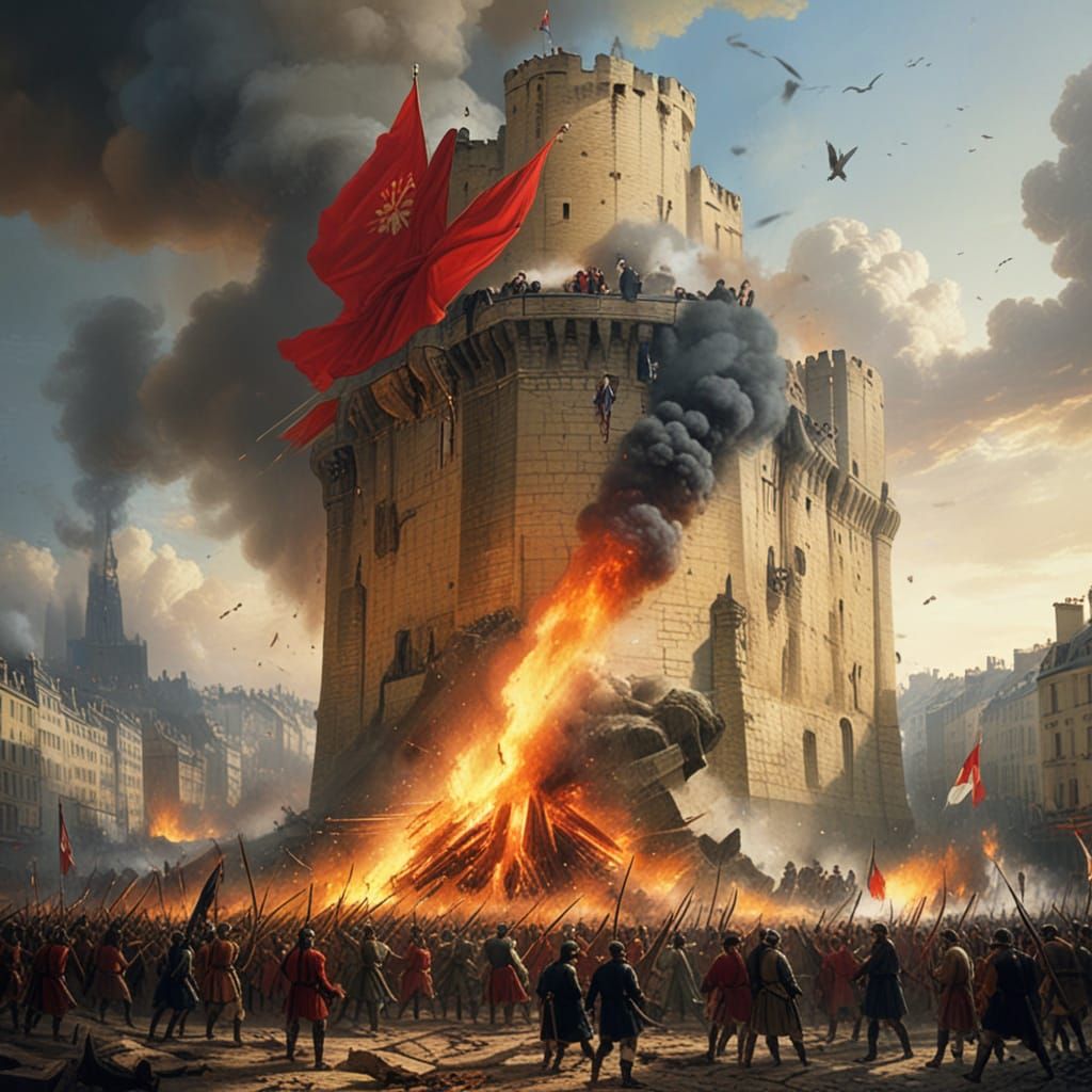 Revolutionary Era Paris in Flames