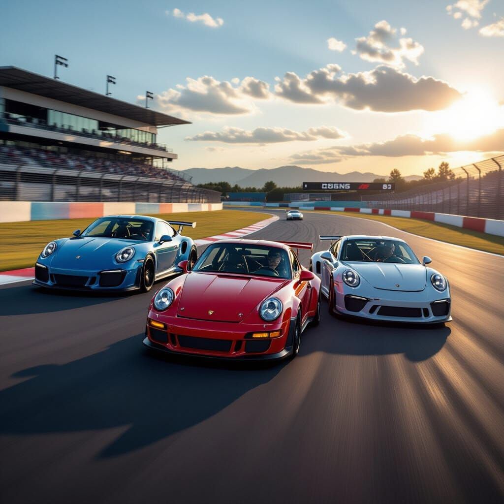 Porsche 911 Generations on the Racetrack