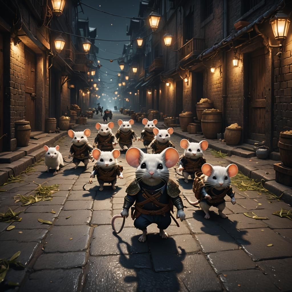 Mice on a Mission: A Matte Painting in Deep Color