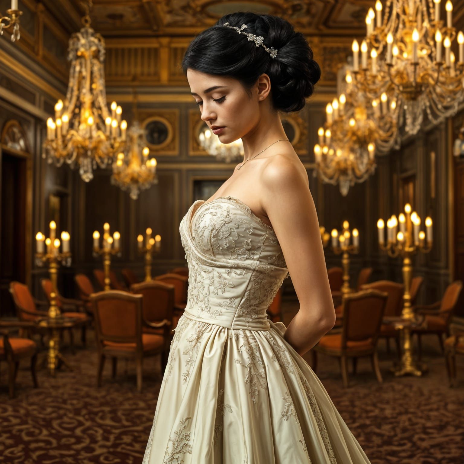 Hannah Dodd Attends a Glamorous Bridgerton Event