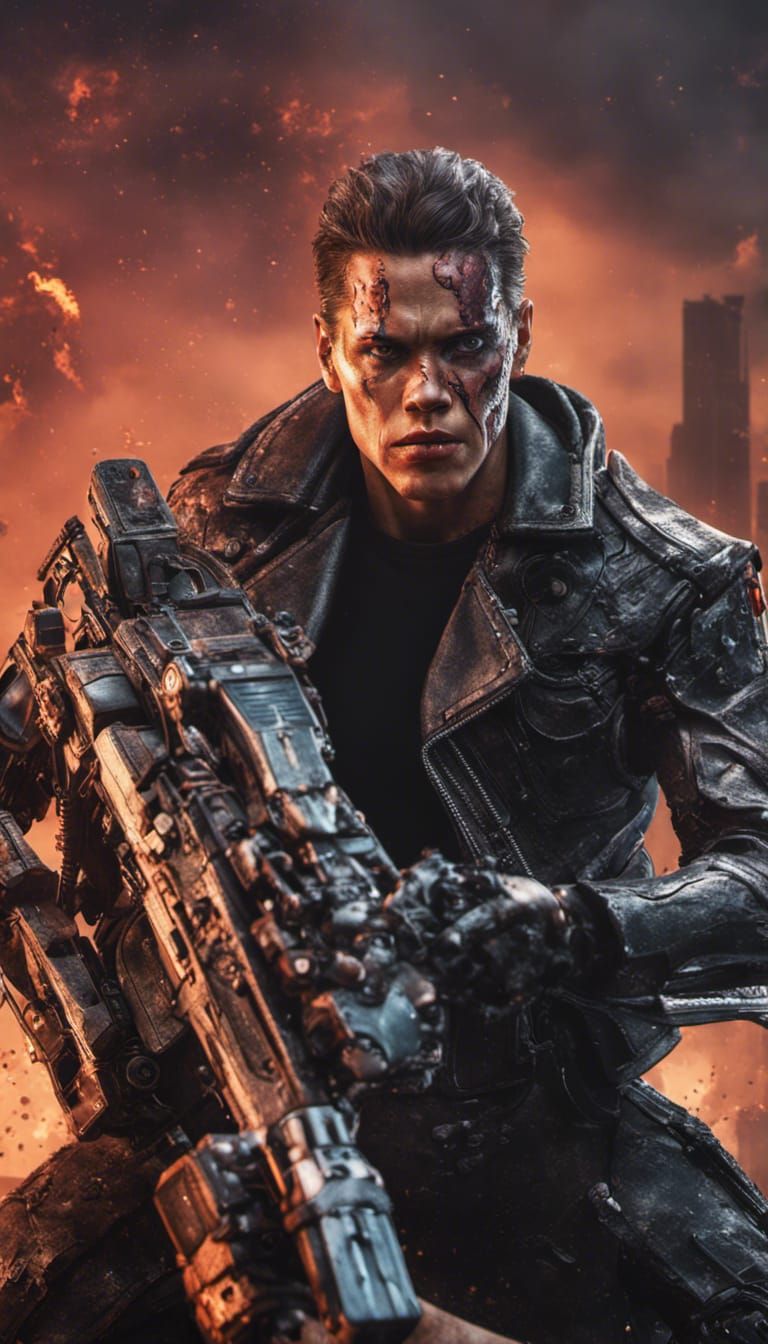 T-800 Terminator damaged