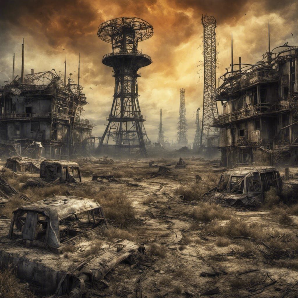Post-Apocalyptic Nuclear Wasteland Aftermath