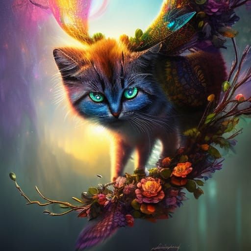 Cat Nap: Hyperrealistic Ink Painting Masterpiece