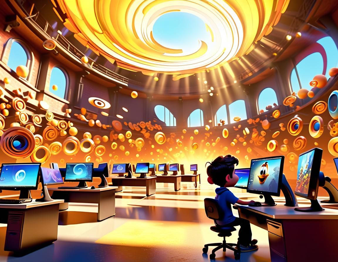 Second Graders Create Disney-Pixar Style 3D Digital Art