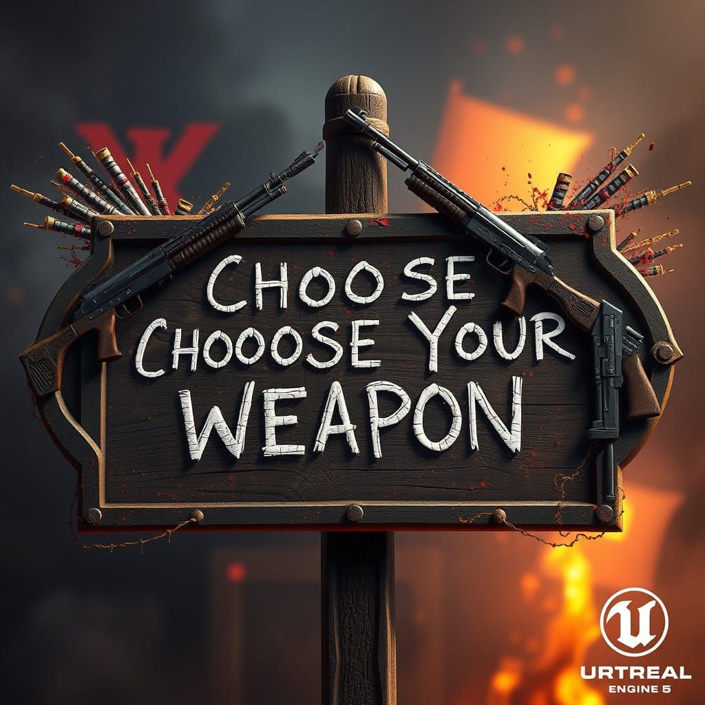 Guns Form a Bold Fantasy Sign