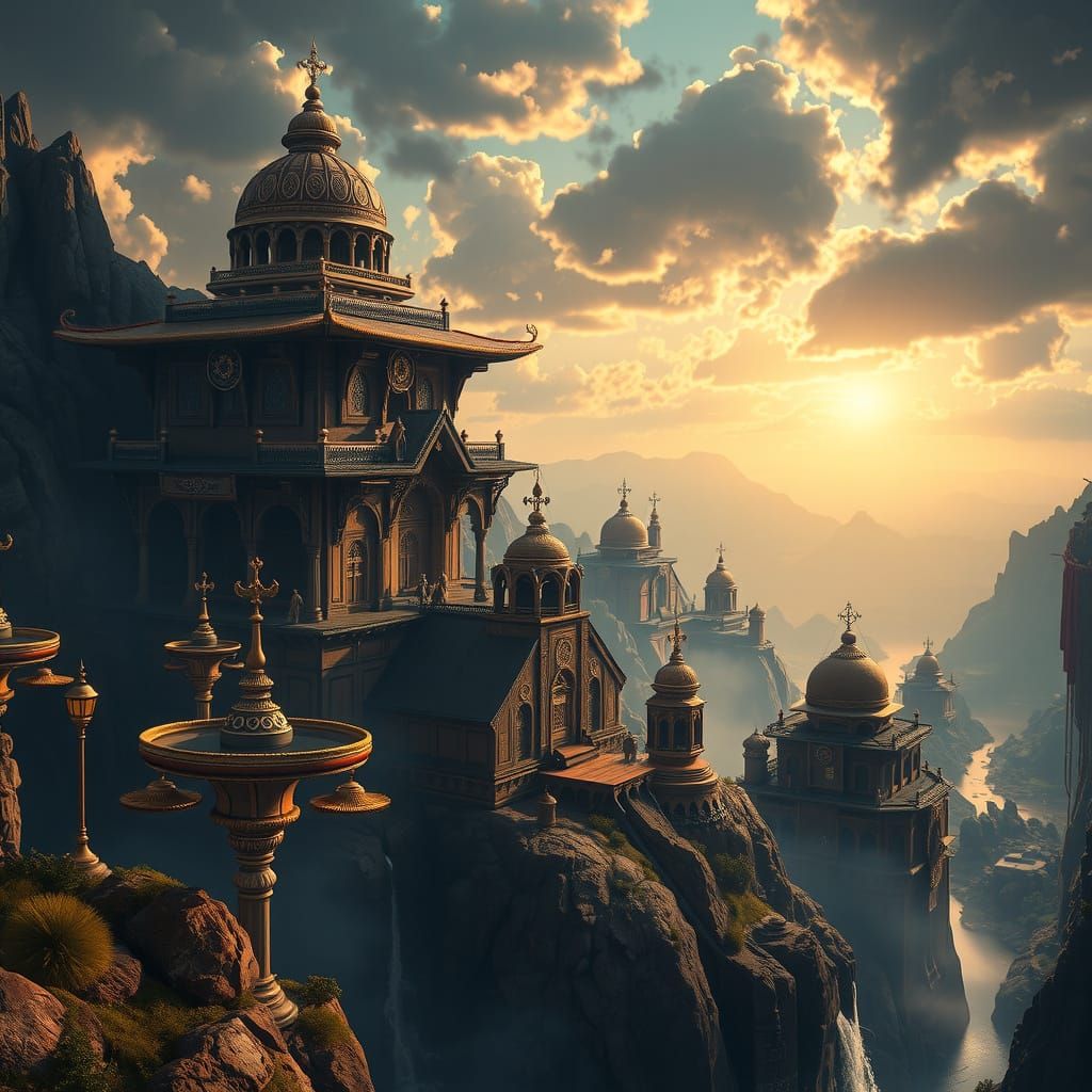 Majestic Canaan Landscape in 3D Game Style