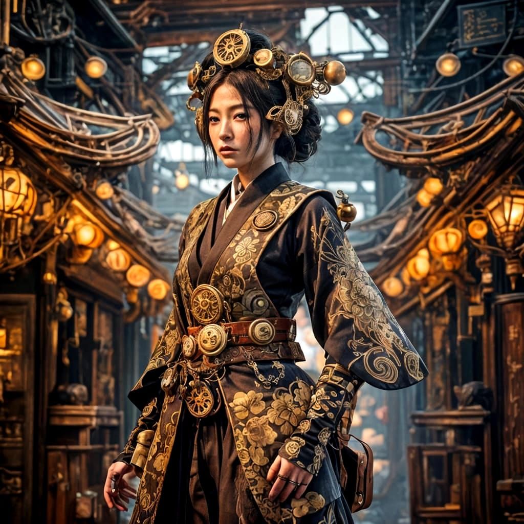 Steampunk Kimono: A Fusion of Cultures and Styles