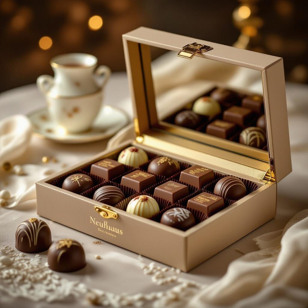 Luxurious Belgian Chocolates in Elegant Box