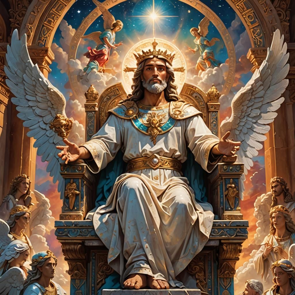 God Welcomes All in Heaven: Hyperrealistic Concept Art