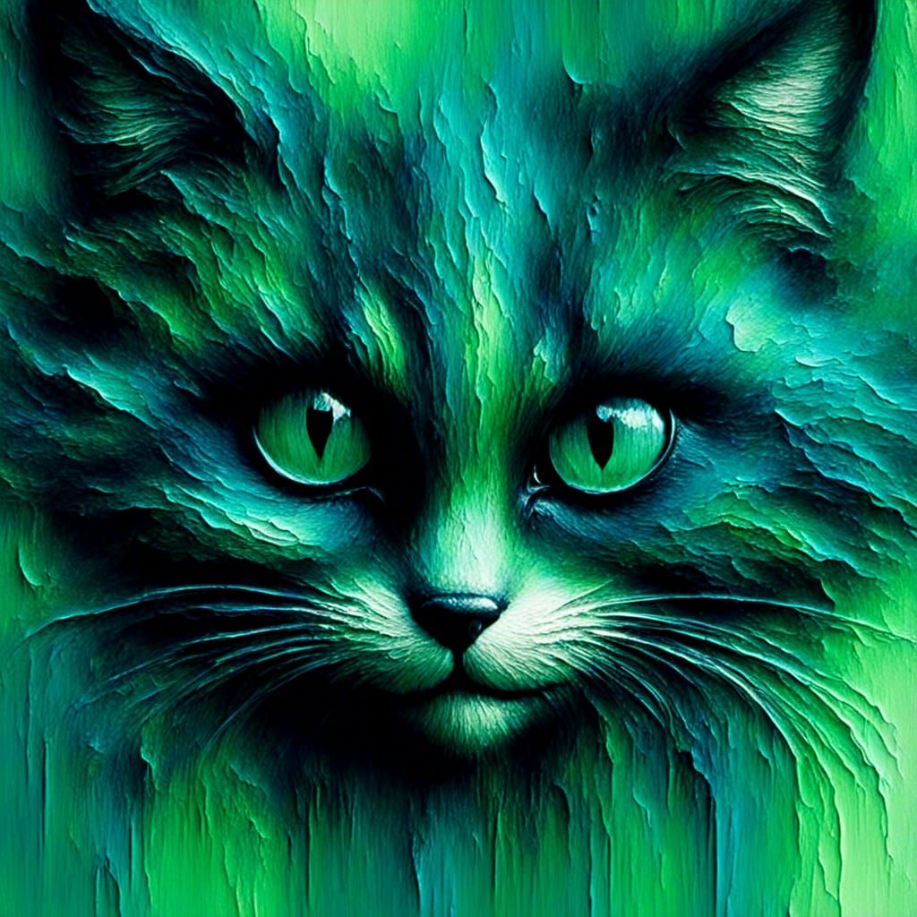 Watercolor Cheshire Cat with Delicate Details