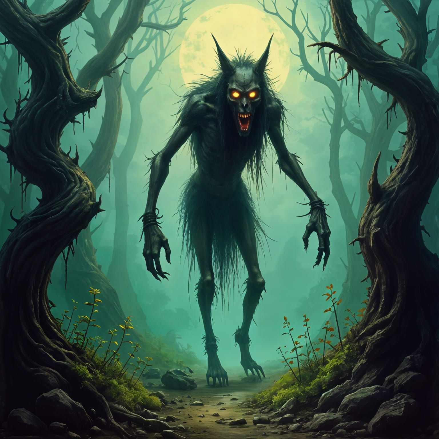 Terror of the Dark Forest in a Haunting Native American Cryp...