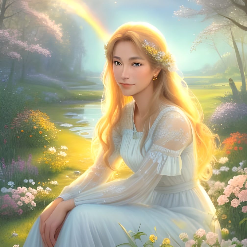 A Peaceful Portrait of Joy and Serenity