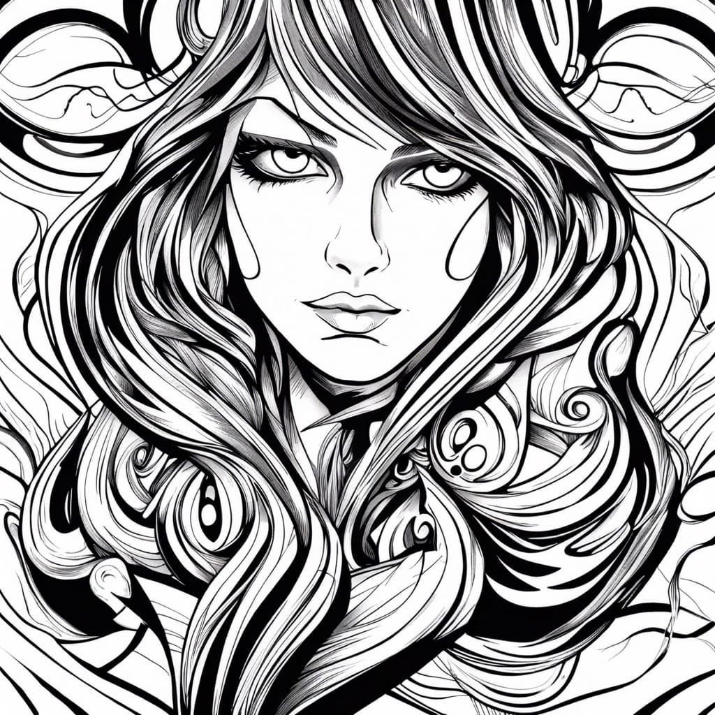 Abstract Line Art Design