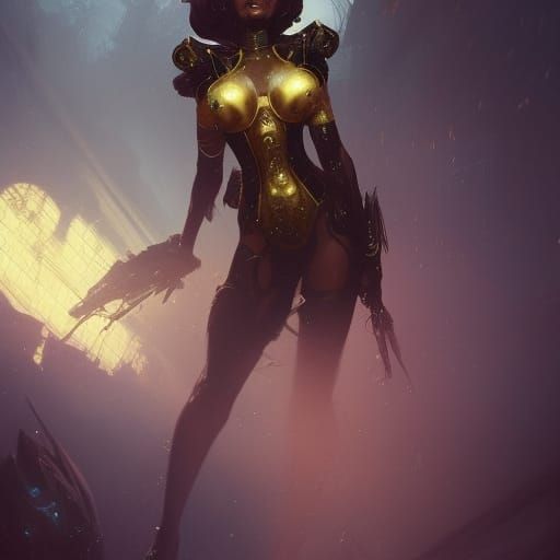 Hyperdetailed Queen Bee in Dark Fantasy Art Style