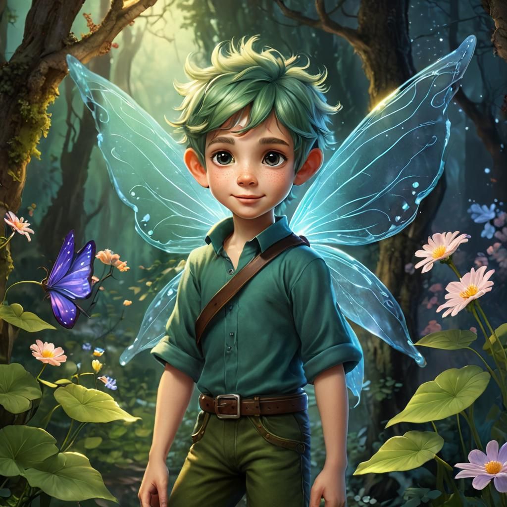 Enchanting Fairy Boy Portrait