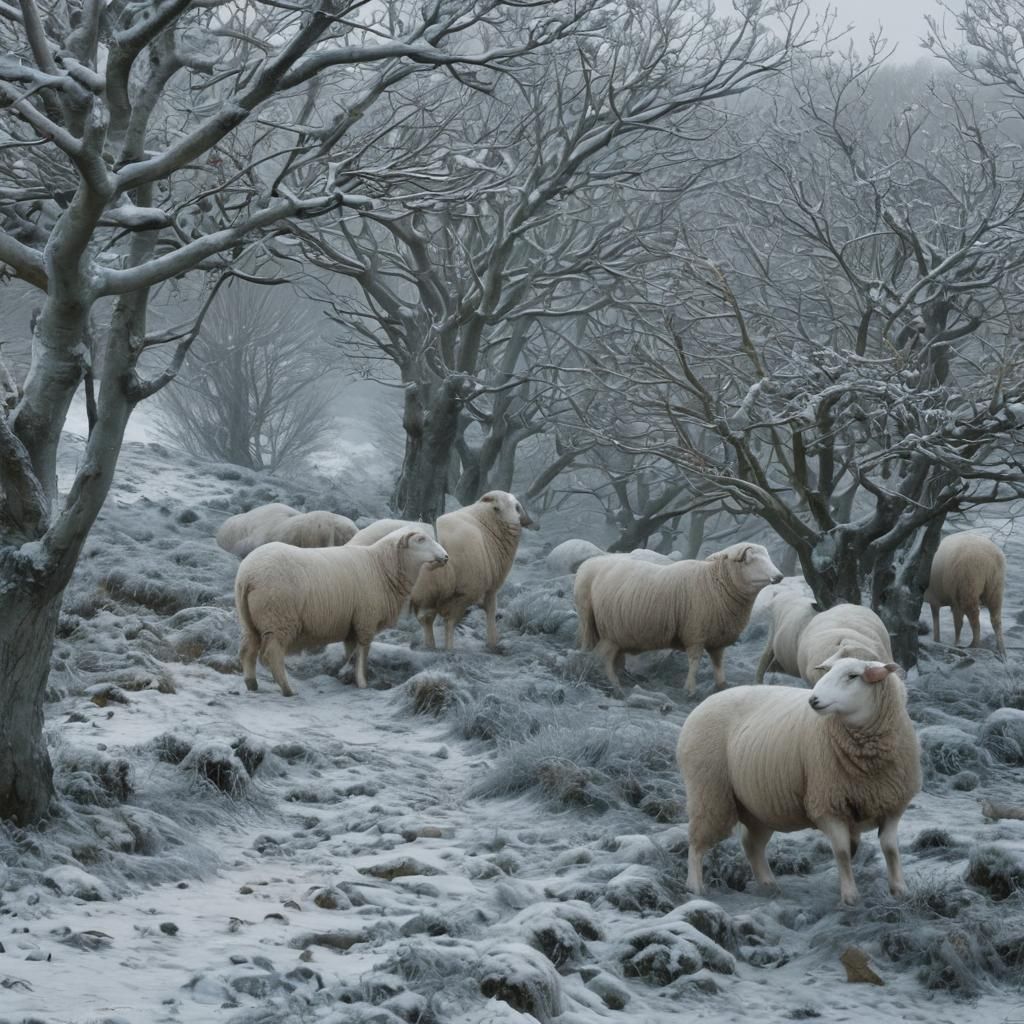 Winter Wonderland Scene in Cinematic Style