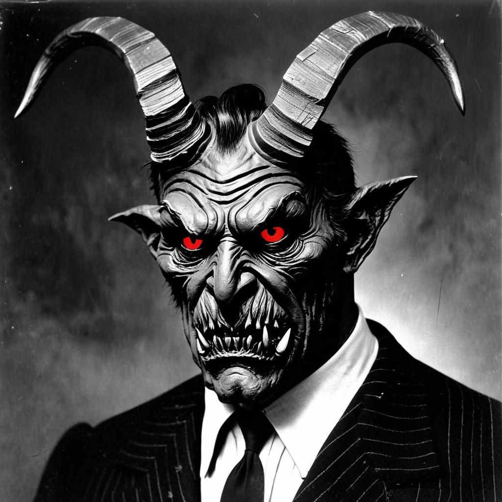 Dapper Krampus in 1950s Style