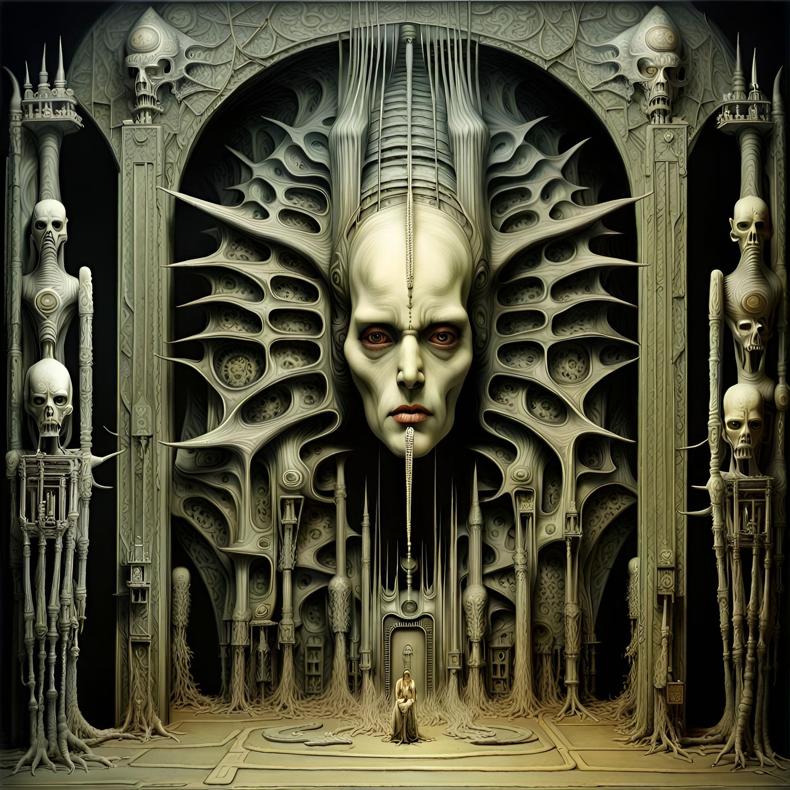 Creepy Conspiracy in Art Nouveau Style