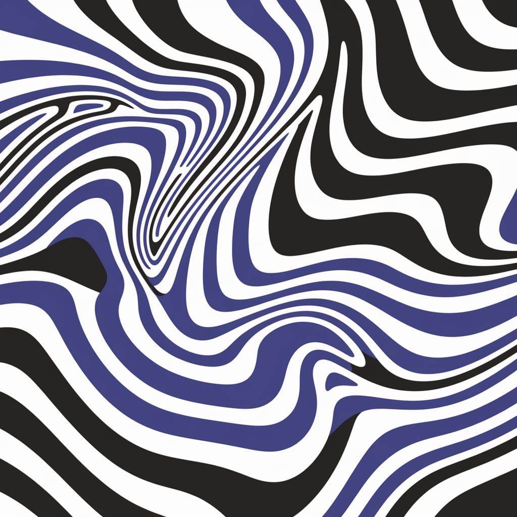 Lavish Blue Abstract Texture in Hypermodern Style