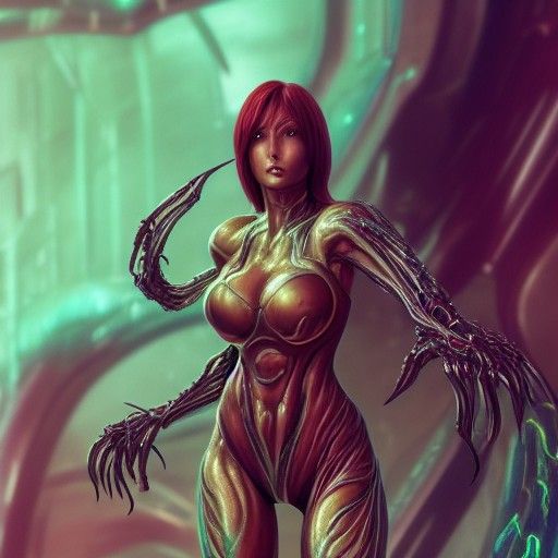 Hyperdetailed Biopunk Portrait in 3D Shading