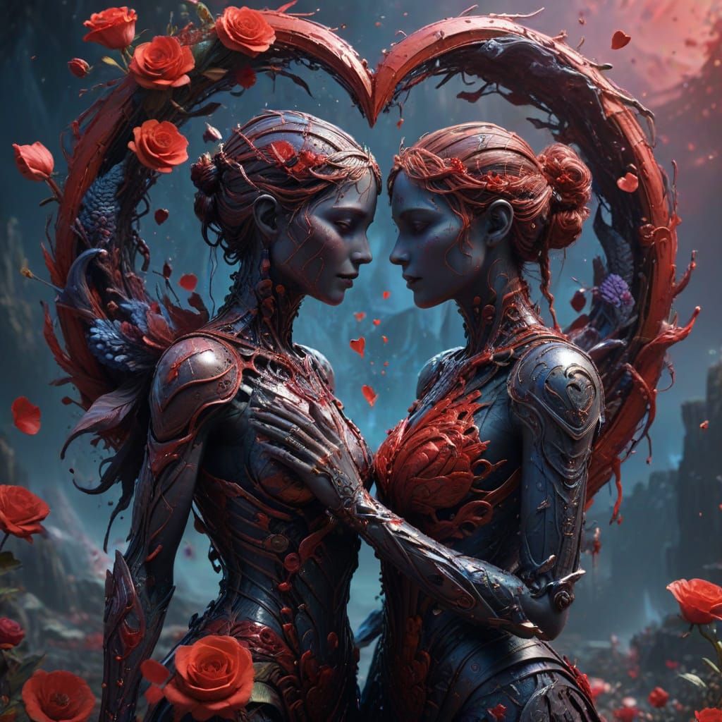 Ethereal Valentine's Day Fantasy Art