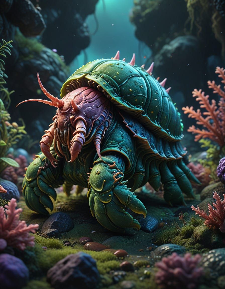 Tardigrade Fantasy Hybrid in Twilight Splendor