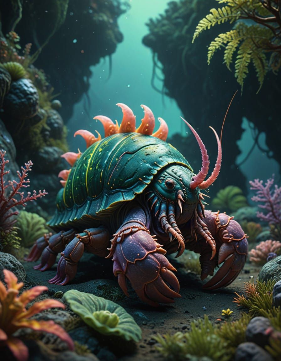 Futuristic Marine Hybrid in Twilight Hues