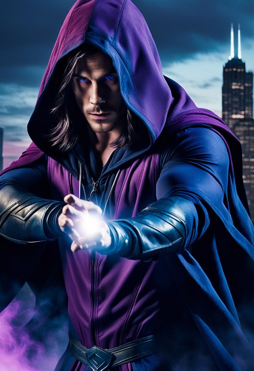 Sorcerer in Chicago at Dawn: Cinematic Film Still