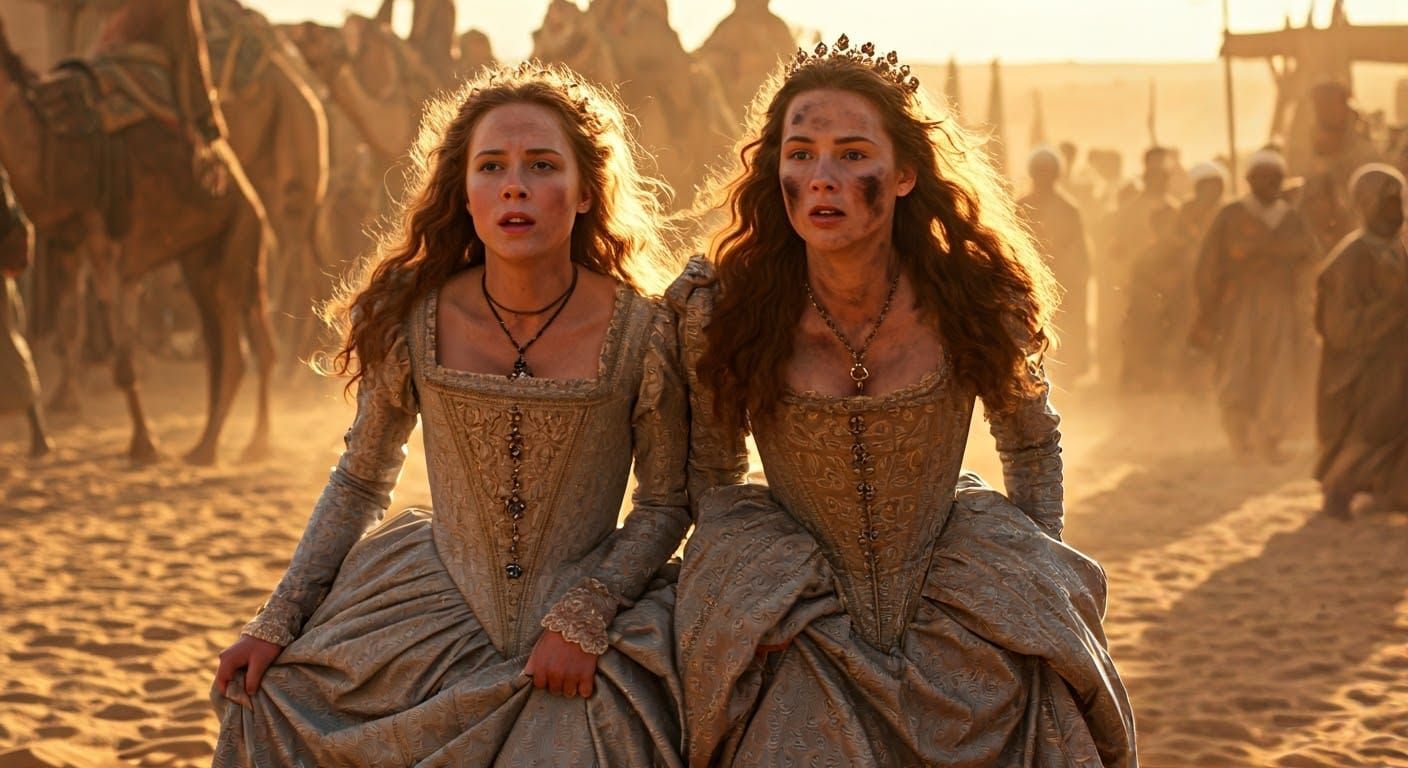 Tattered Royal Queens Emerge from Desert Storm